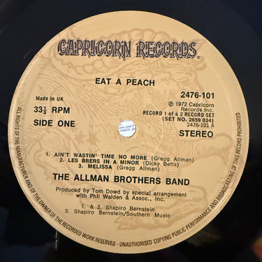 THE ALLMAN BROTHERS BAND <br> EAT A PEACH