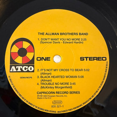 THE ALLMAN BROTHERS BAND <br> THE ALLMAN BROTHERS BAND