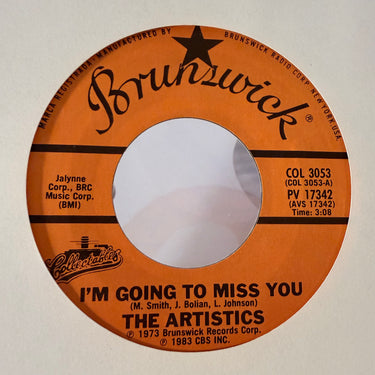 THE ARTISTICS <br> I'M GOING TO MISS YOU