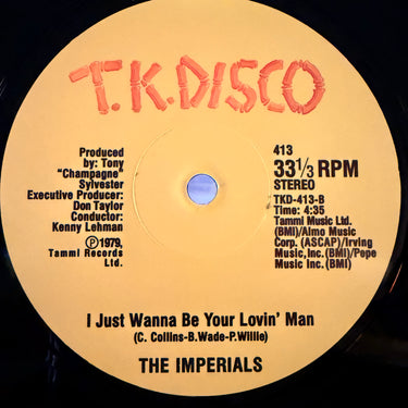 THE IMPERIALS <br> FAST FREDDIE THE ROLLER DISCO KING