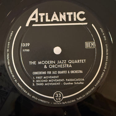 THE MODERN JAZZ QUARTET <br> AND ORCHESTRA