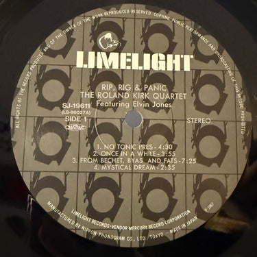 THE ROLAND KIRK QUARTET <br> RIP, RIG & PANIC