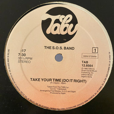 THE S.O.S. BAND <br> TAKE YOUR TIME (DO IT RIGHT)