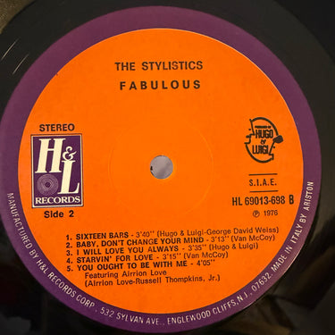 THE STYLISTICS <br> FABULOUS
