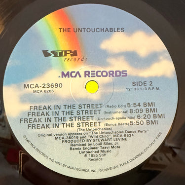 THE UNTOUCHABLES <br> FREAK IN THE STREET