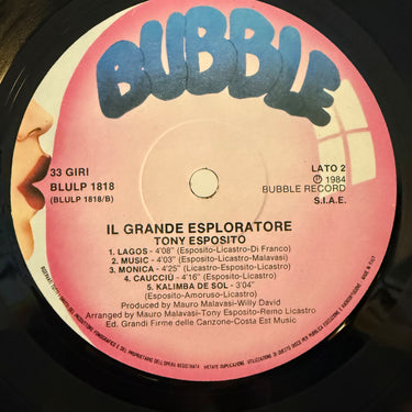 TONY ESPOSITO <br> IL GRANDE ESPLORATORE