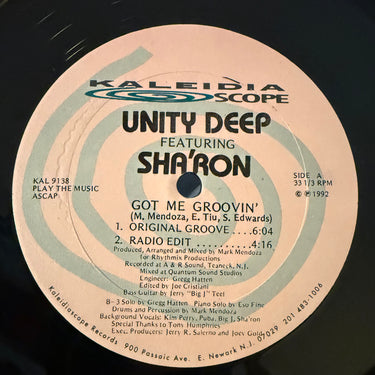 UNITY DEEP <br> GOT ME GROOVIN'
