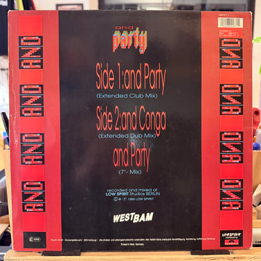 WESTBAM <br> AND PARTY