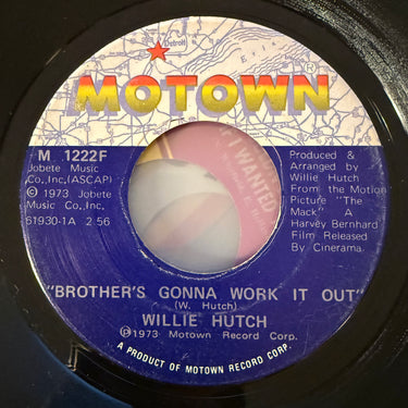 WILLIE HUTCH <br> BROTHER'S GONNA WORK IT OUT
